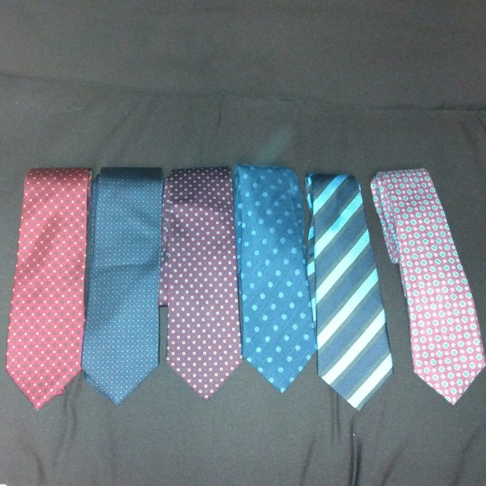 ❤️3 KITON NAPOLI & 3 E. G. CAPPELLI NAPOLI Neckties (6 LOT  High End Mens Ties)